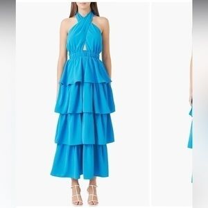 Revolve ▶️ Endless Rose ◀️ Tiered Halter Maxi Dress.